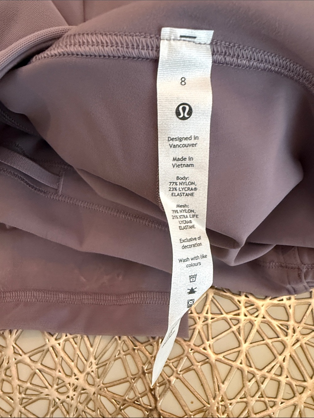 NWT Wunder Train Mesh Panel HR tight 25" size 8 - Picture 6 of 6
